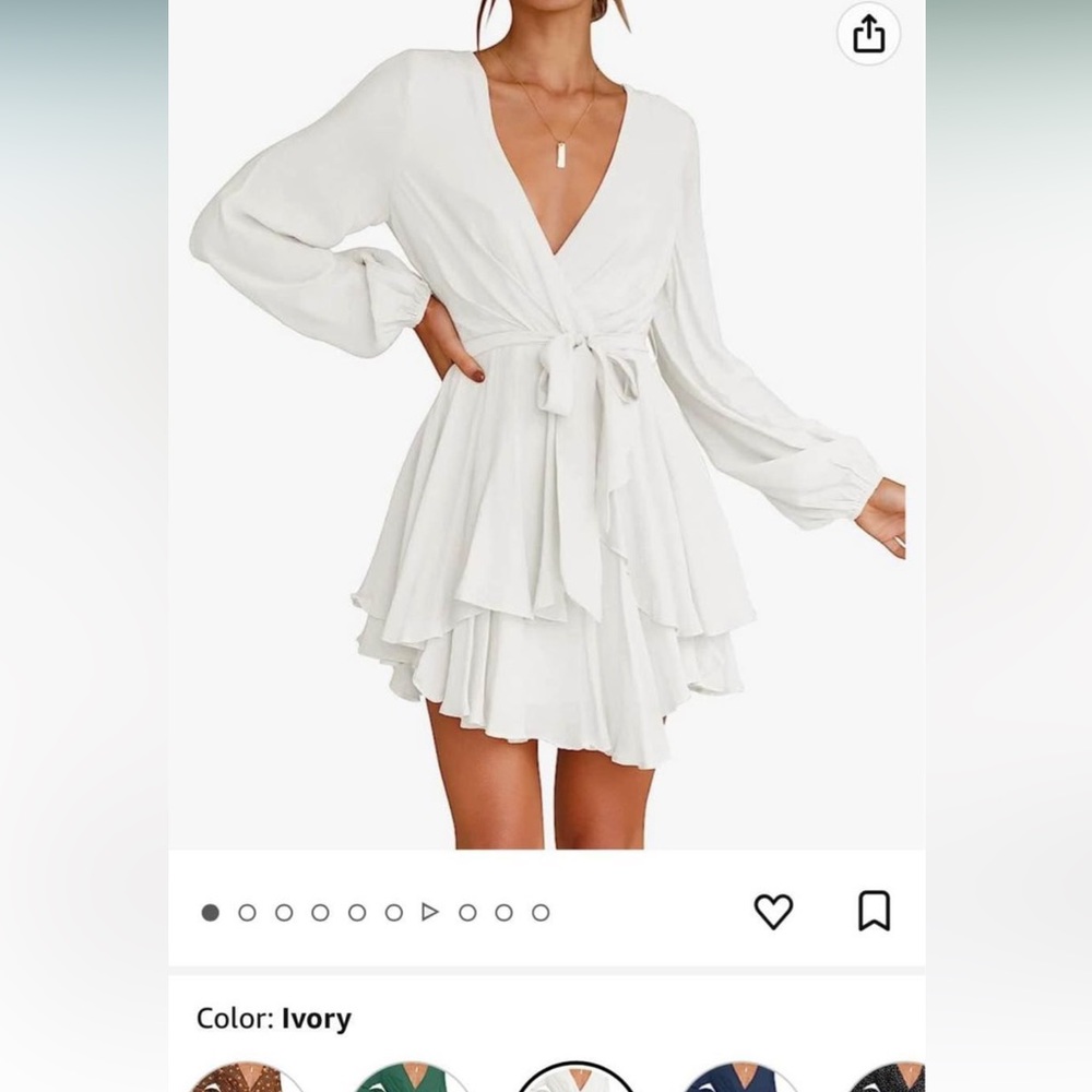 NWOT white dress, NEVER WORN